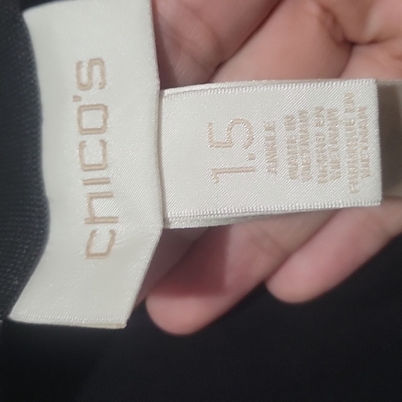 Ladies pull on elastic waist pants, ankle length, black - Picture 3 of 7